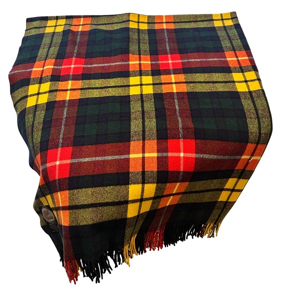 G500 Classic Vintage Travel Blanket Throw Wool Made in Scotland Buchanan Tartan - Picture 2 of 10